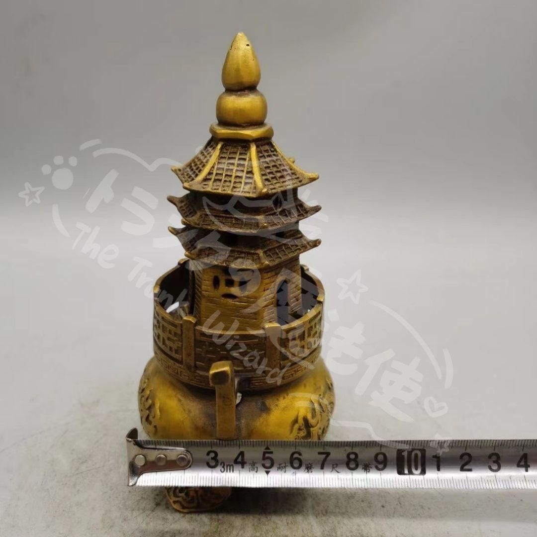 新年ギフト錬丹炉天壇檀薫炉 銅製 香道具 装飾品 工芸品 美術品 置物