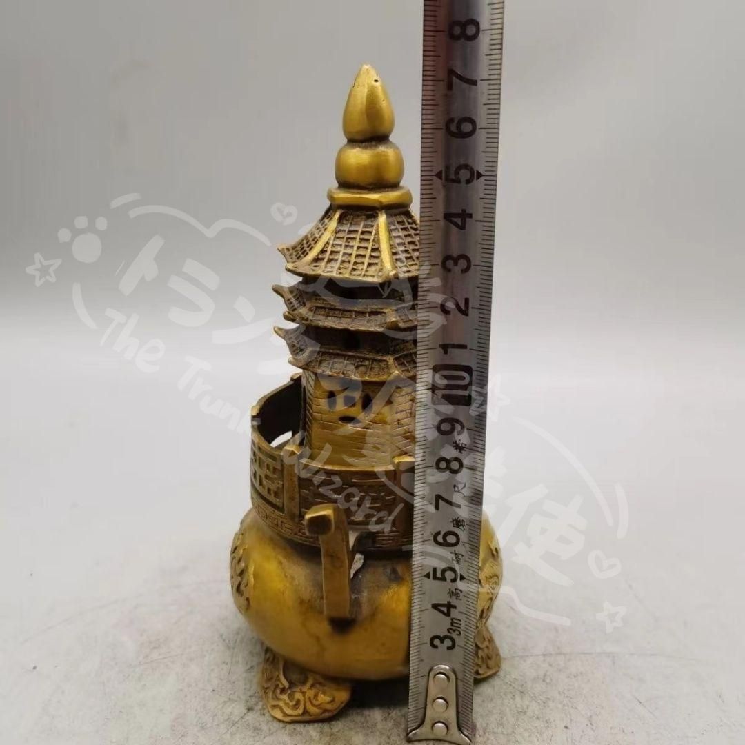 新年ギフト錬丹炉天壇檀薫炉 銅製 香道具 装飾品 工芸品 美術品 置物