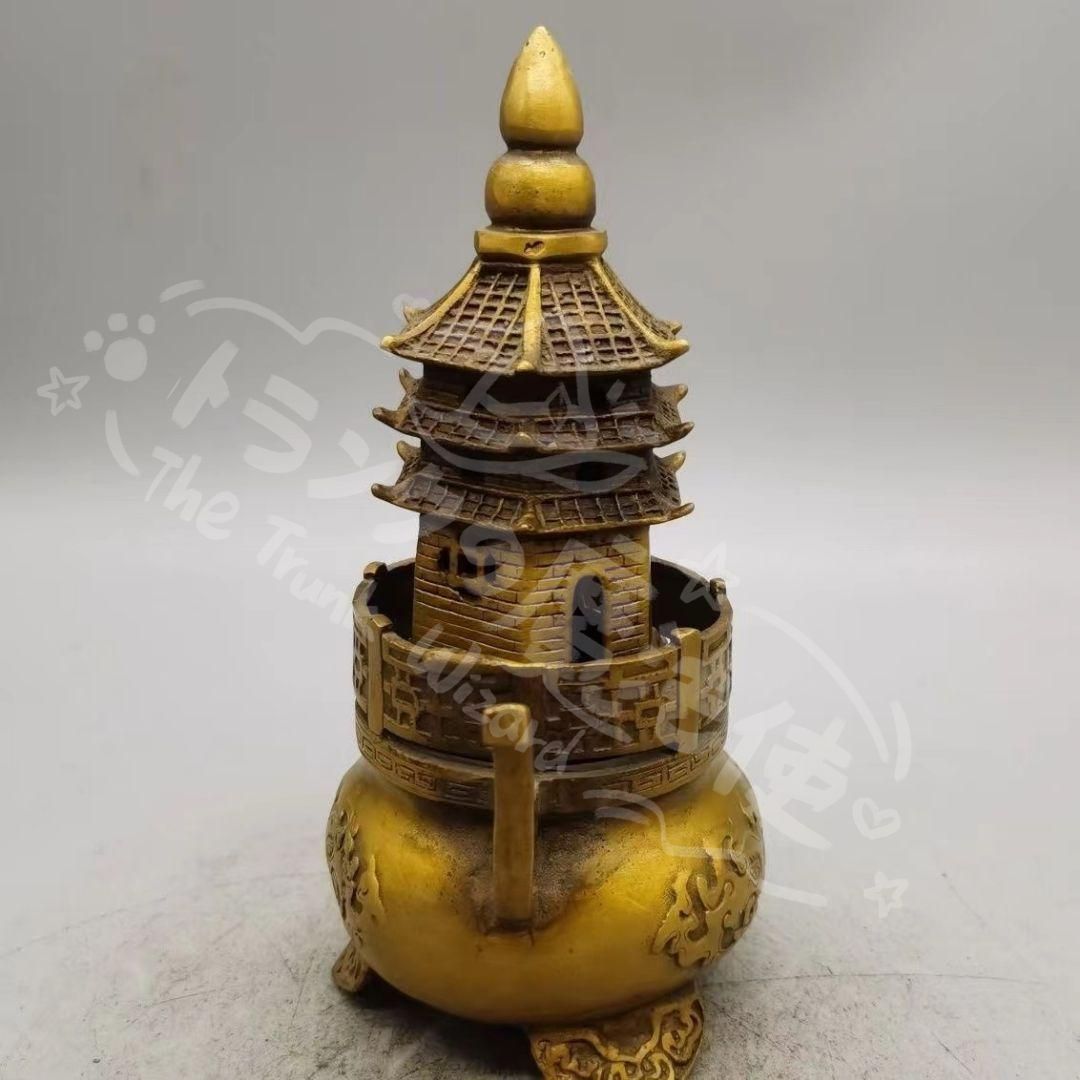 新年ギフト錬丹炉天壇檀薫炉 銅製 香道具 装飾品 工芸品 美術品 置物