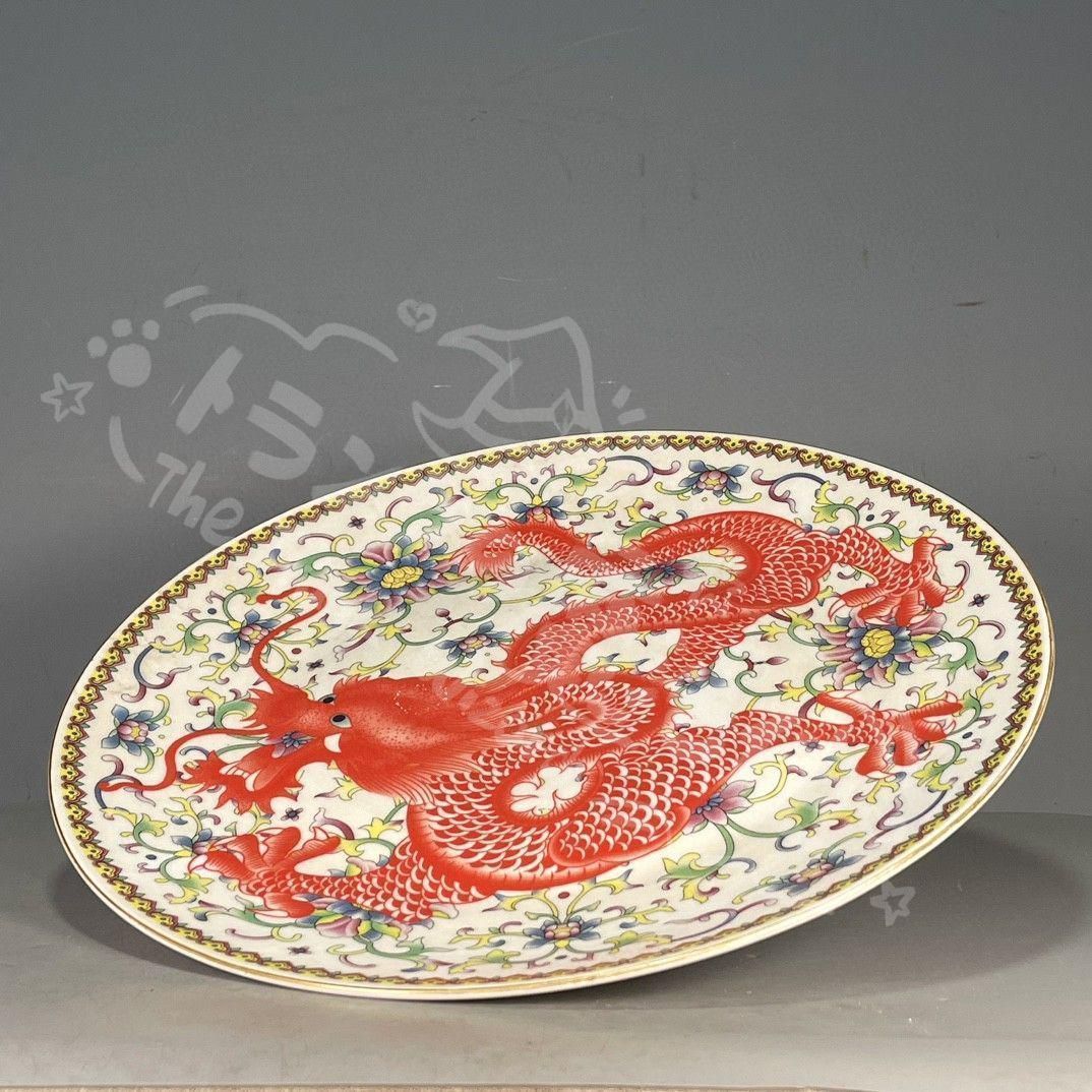 新年ギフト大清乾隆五彩???? 景徳鎮 陶磁器 装飾品 現代工芸品 美術品