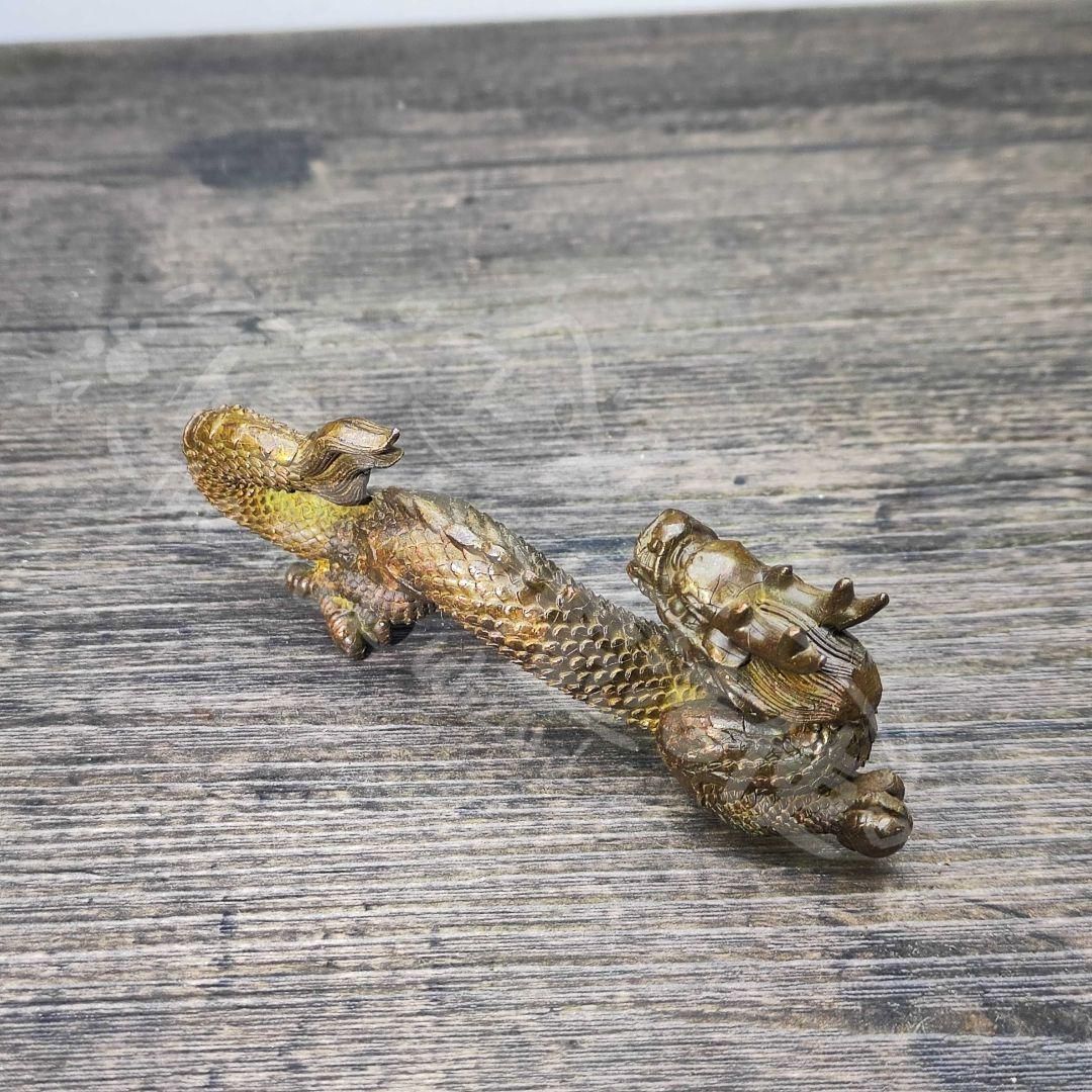 新年ギフト銅 細工 神獣竜魚 筆架 茶寵 文房具 書道具 装飾品 工芸品