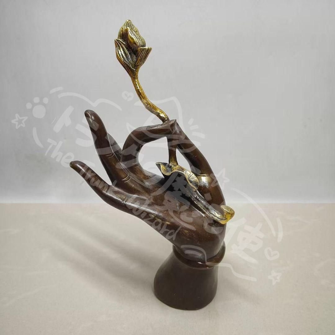 新年ギフト銅細工 仏手蓮華 開運風水 招財 現代 装飾品 置物