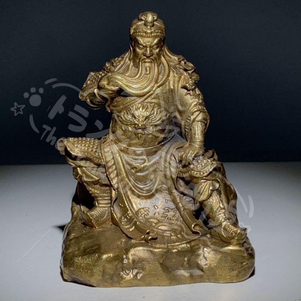 新年ギフト関二爺 武財神 銅像 工芸品美術品 置物