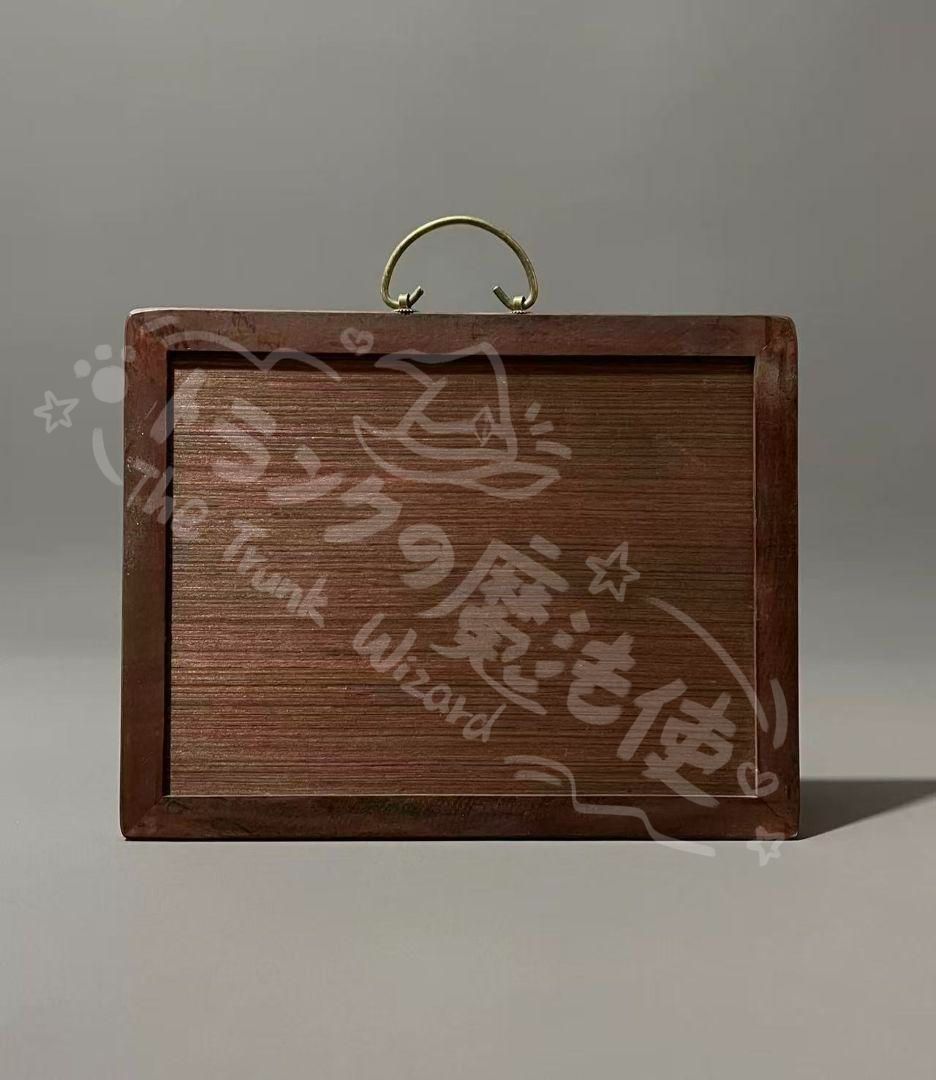 新年ギフト景徳鎮 粉彩花鳥富貴図陶板画 応接間 書斎 茶室 装飾品 工芸