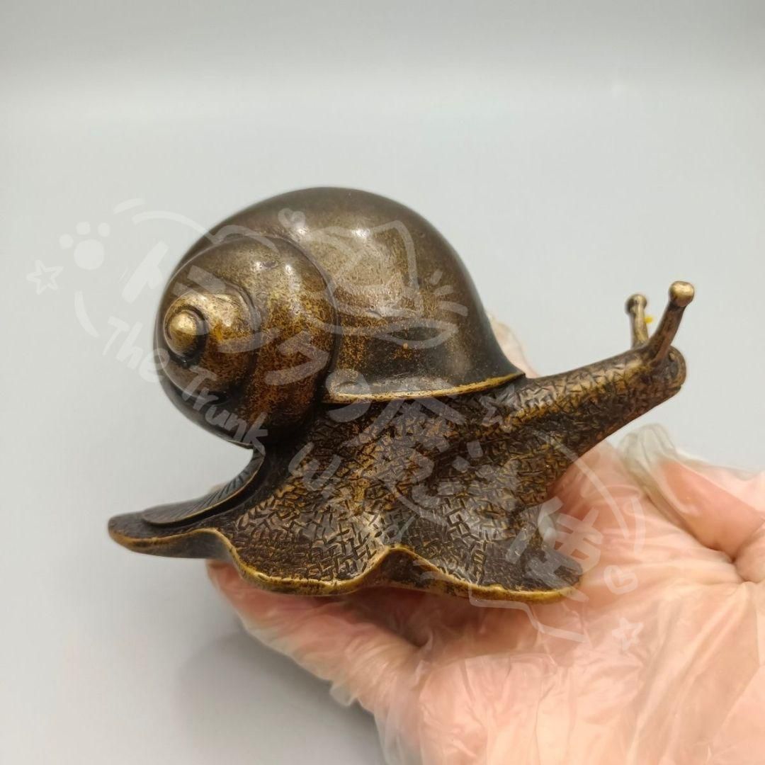 銅器 蝸牛 鎮紙 茶台 家庭 事務室 風水開運 装飾品 工芸品 置物 新年ギフト銅器 蝸牛 鎮紙 茶台 家庭 事務室 風水開運 装飾品 工芸品