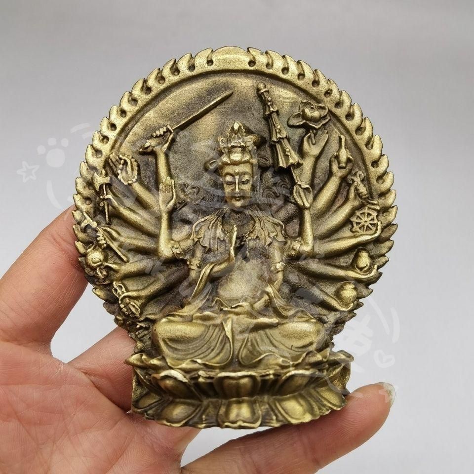 新年ギフト銅器 千手観音 仏像 装飾品 置物