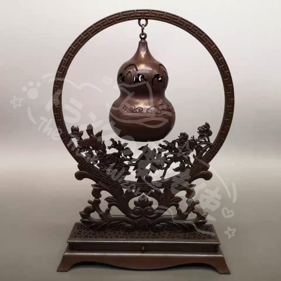 新年ギフトひょうたん香炉 銅器 文房具 茶道具 重厚 細工 装飾品 置物