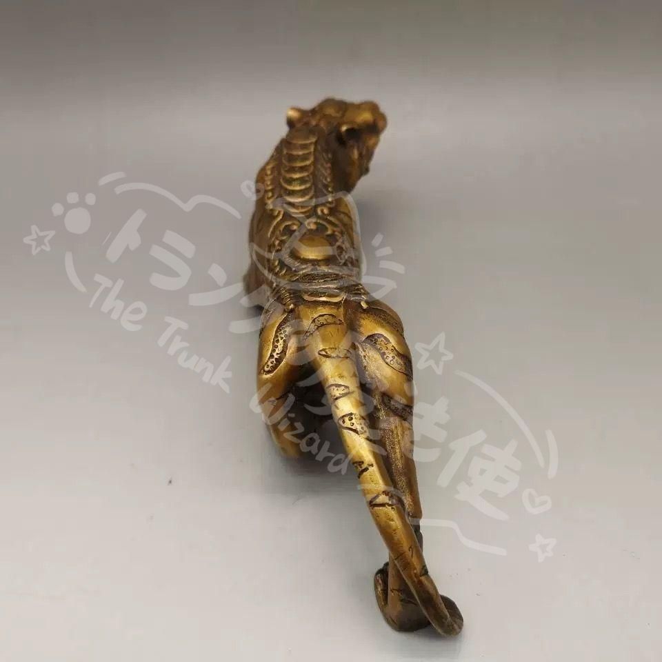 新年ギフト銅 細工 虎の置物 茶台茶寵 茶道具 装飾品 工芸品 置物