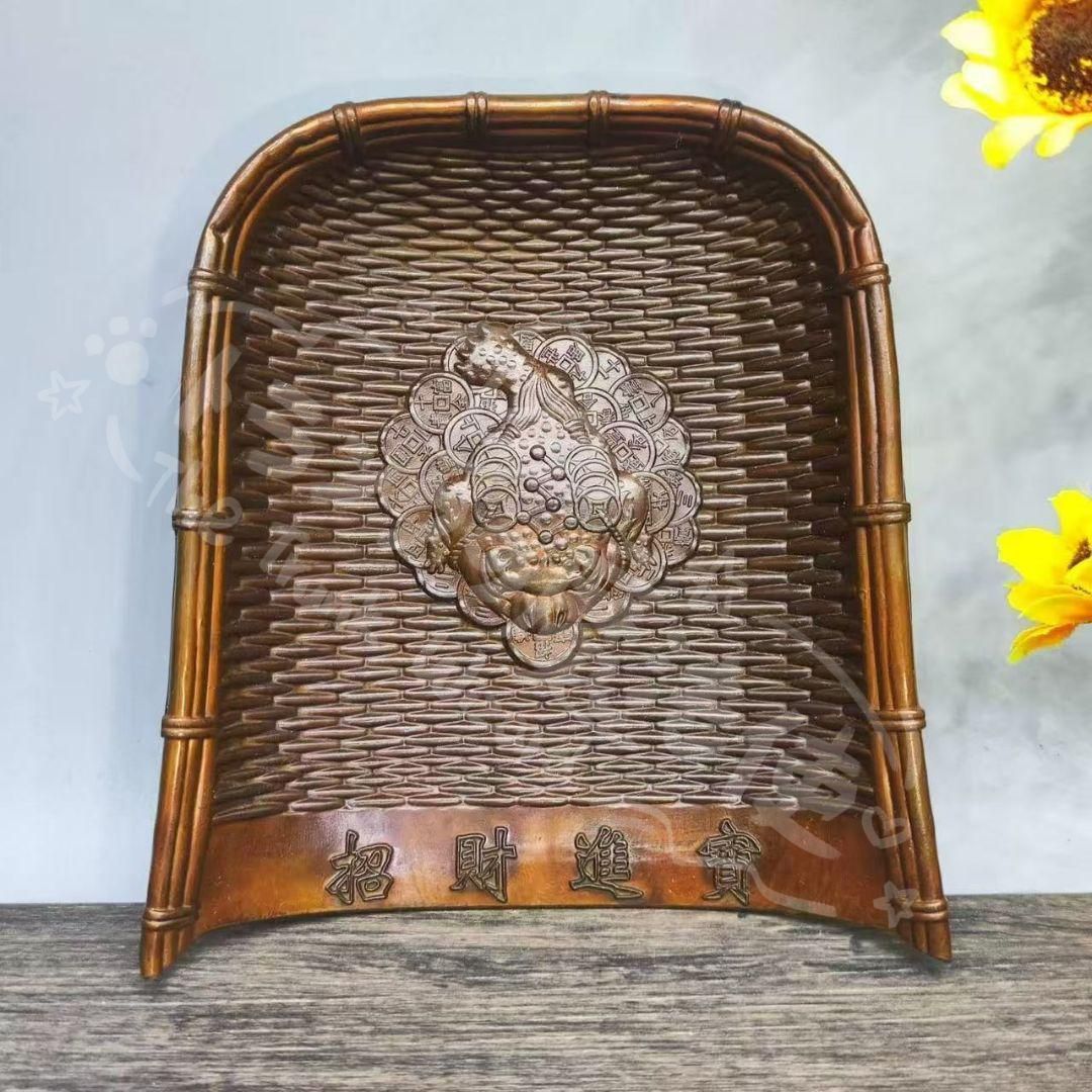 新年ギフト銅製 招財進宝金蟾置物 開運 風水 招財 茶道具 工芸品