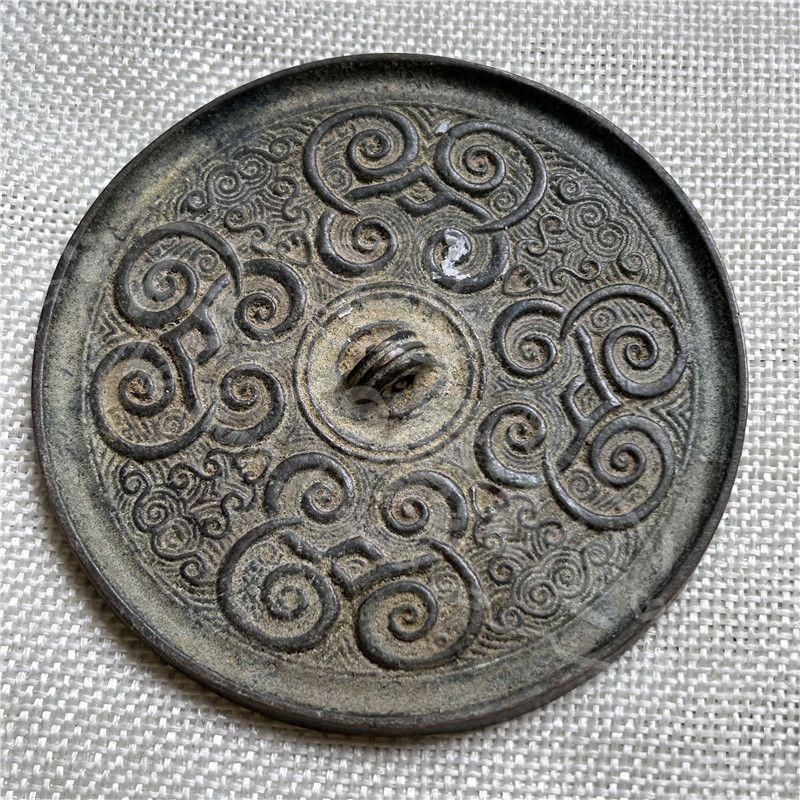 新年ギフト如意 青銅鏡 装飾品 現代工芸品 美術品 置物CZW1207P764