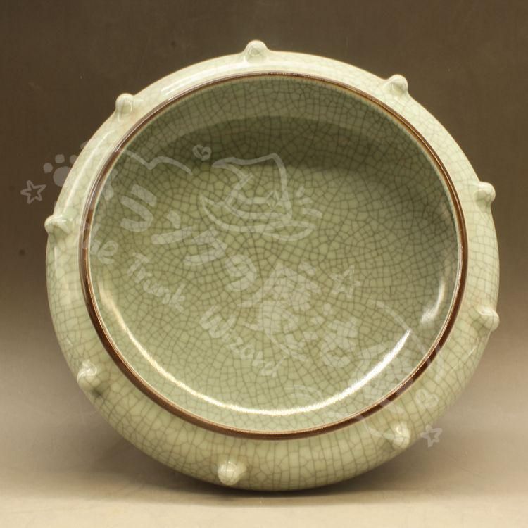 新年ギフト宋哥窯開片水洗 陶磁器 書道具 文房具 置物