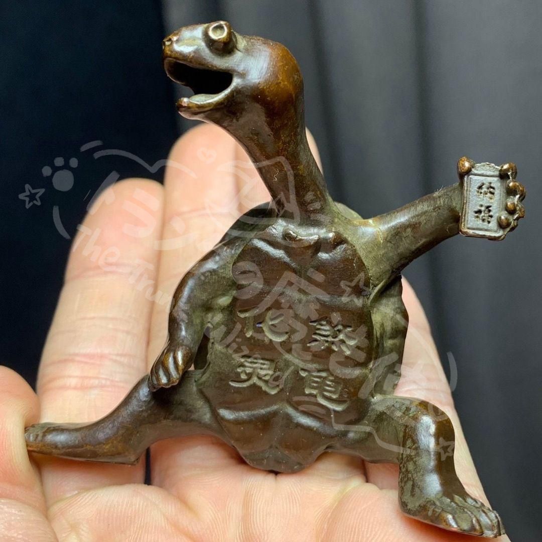 新年ギフト銅 細工 置物 亀 工芸品 美術品 置物CZW1207P821 - メルカリ