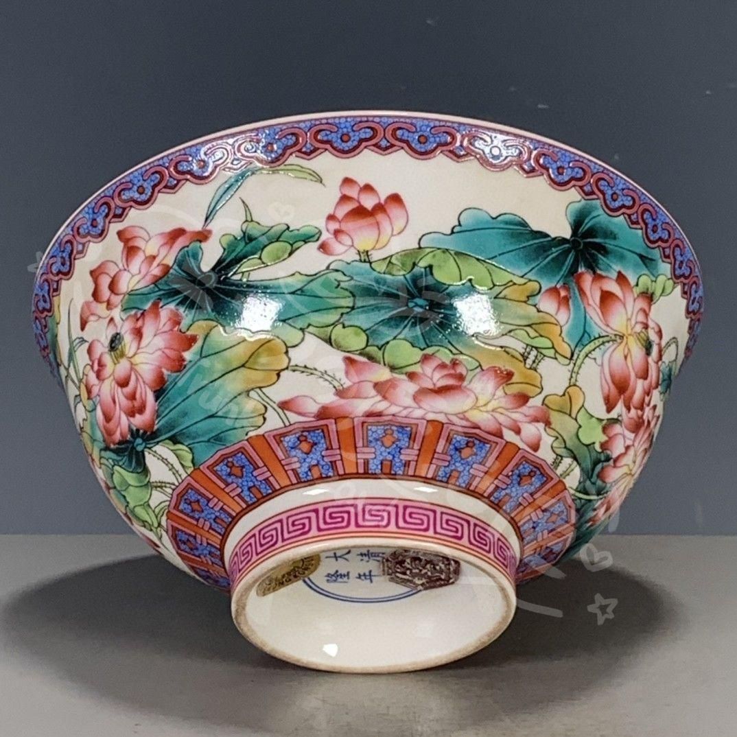 粉彩蓮花紋秋操杯 磁器 現代工芸品 美術品 装飾品 置物 粉彩蓮花紋秋操杯 磁器 現代工芸品 美術品 装飾品 置物 - メルカリ