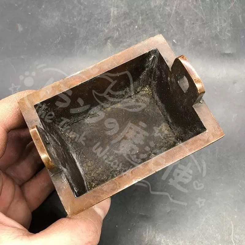 新年ギフト双龍戯珠 盛字鼎 香炉 銅細工 香道具 装飾品 工芸品 美術品