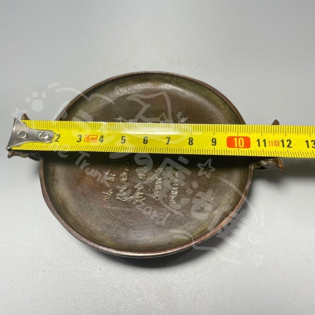 新年ギフト双龍耳 散氏盤 筆舐 文房盆 工芸品 美術品 置物CZW1207P577