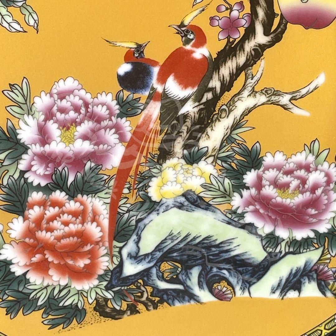 新年ギフト彩富貴長寿蒔絵賞盤 景徳鎮 陶磁器 装飾品 現代工芸品 美術