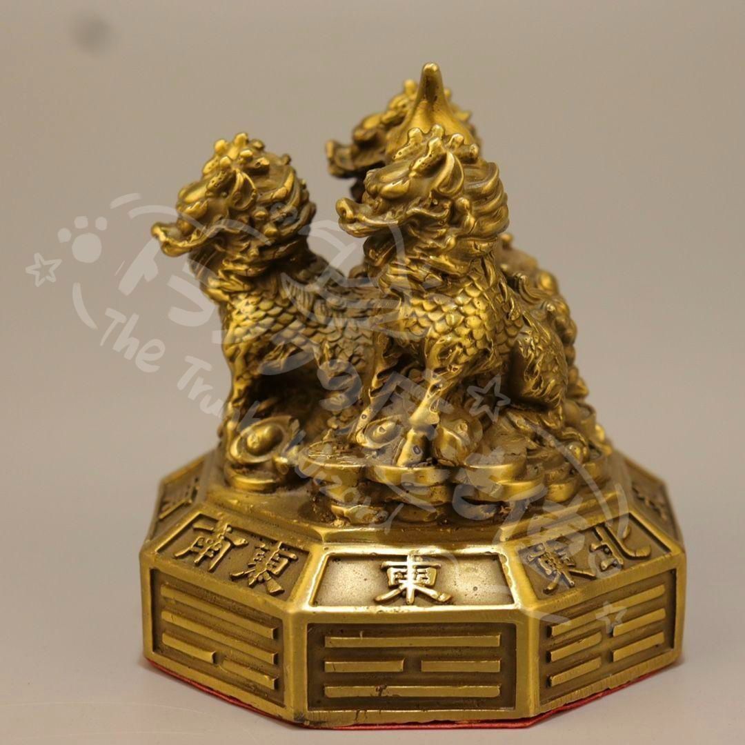 新年ギフト銅器 八卦麒麟振り子陣 運財麒麟 陣福禄麒麟 風水 家住宅 置物