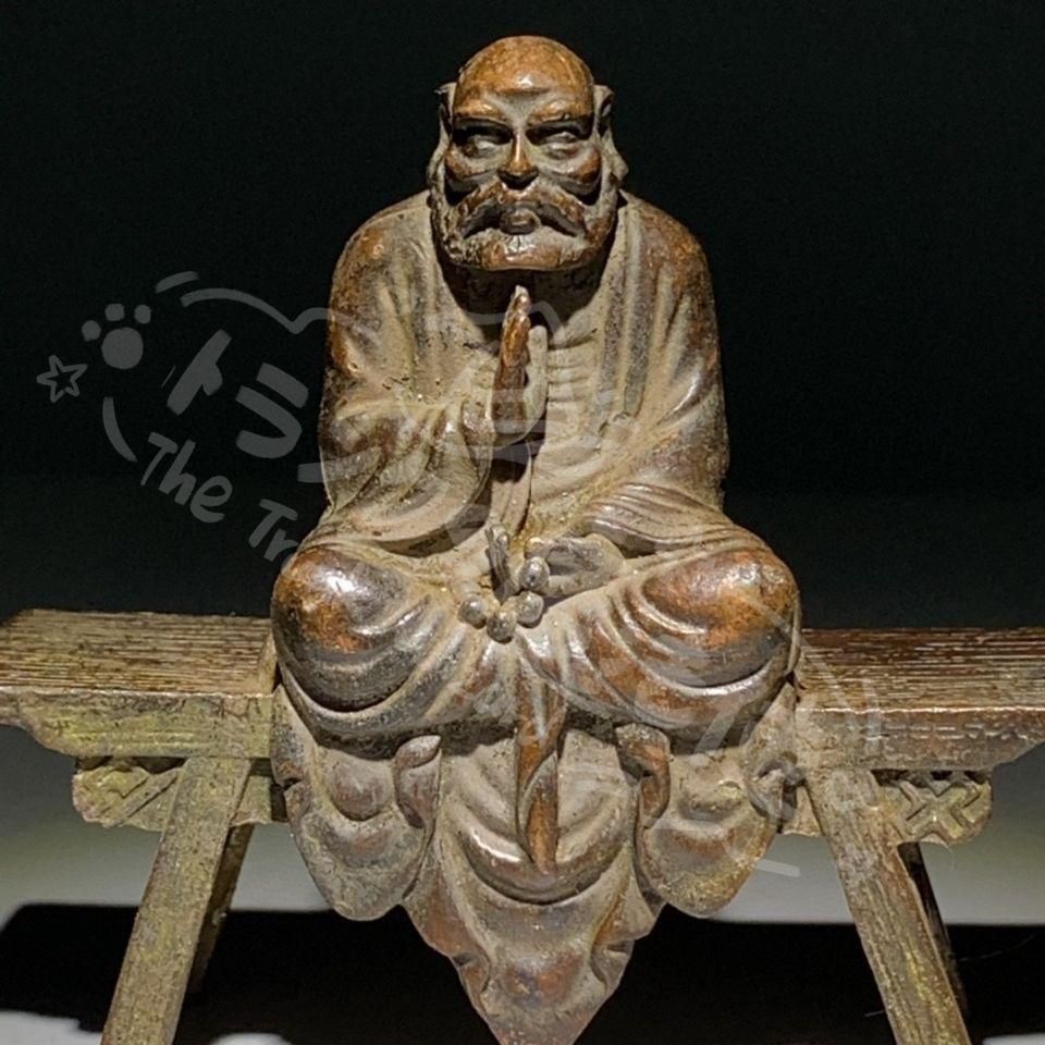 新年ギフト銅細工 達磨祖師仏像 装飾品 工芸品 美術品 置物CZW1207P862