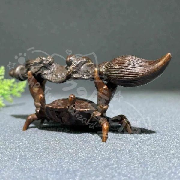 新年ギフト銅細工 蟹文昌筆 朝天一筆 開運 招財 茶台茶寵 茶道具 装飾