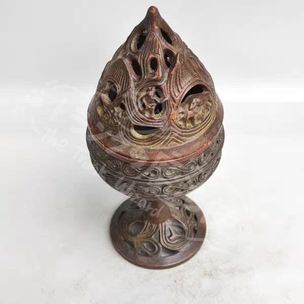 新年ギフト銅 細工 博山炉 禅意香炉 茶室香炉 装飾品 工芸品 置物