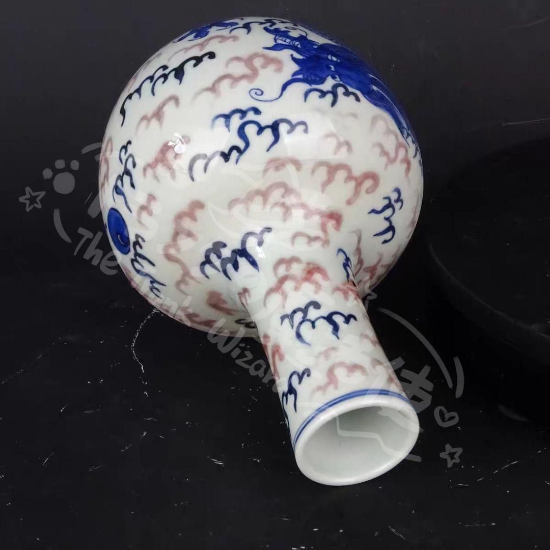 雲竜紋瓶 青花瓶 賞物観賞瓶 景徳鎮 陶磁器 装飾品 現代工芸品 美術品 置物 新年ギフト雲竜紋瓶 青花瓶 賞物観賞瓶 景徳鎮 陶磁器 装飾