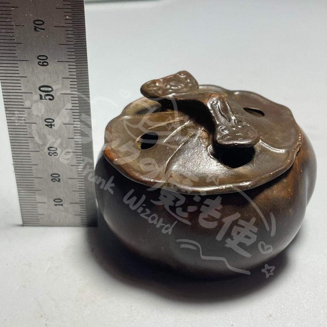 新年ギフト柿の香炉です 茶道具 香道具 現代工芸品 美術品 置物
