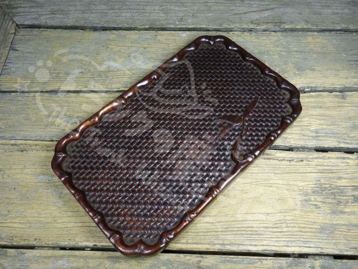  新年ギフト花梨木 彫刻 編み紋 茶芸 置物 茶道具 その他 美術品 アンティーク コレクション