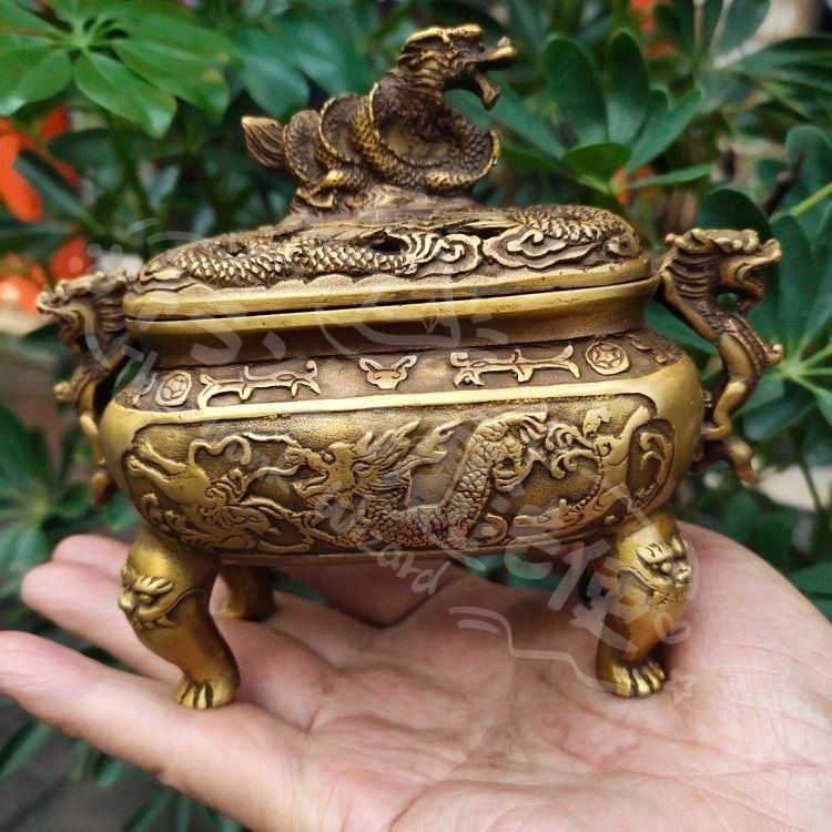 竜紋香薫炉 檀香炉鼎 香道具 装飾品 工芸品 美術品 置物 竜紋香薫炉 檀香炉鼎 香道具 装飾品 工芸品 美術品 置物 竜紋香薫炉 檀