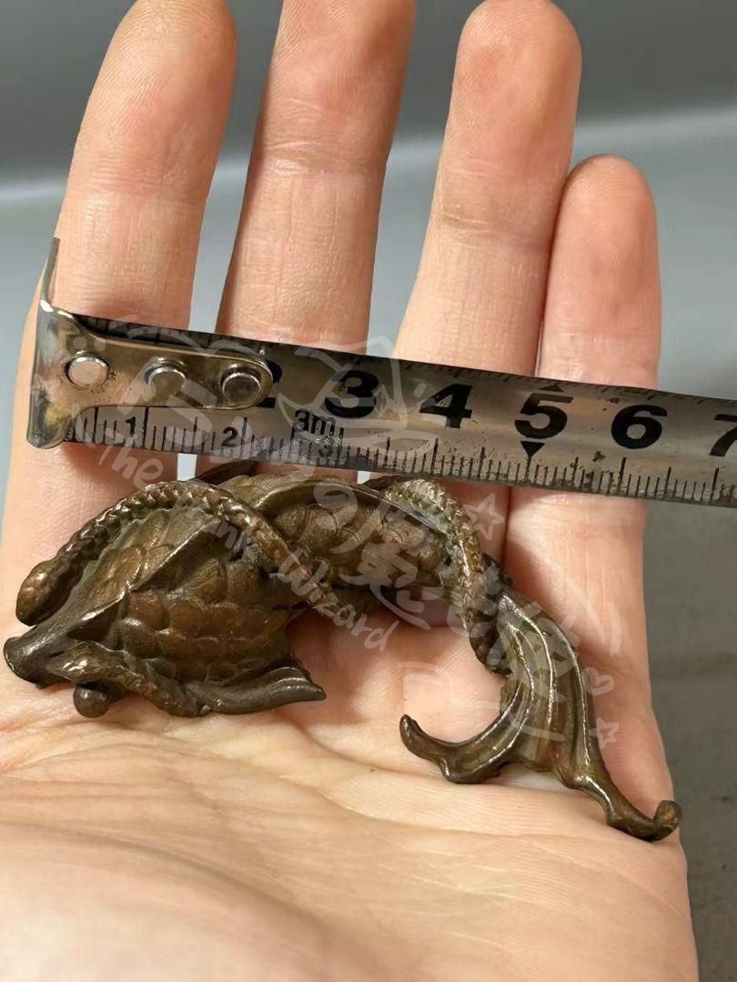 新年ギフト銅 細工 竜魚置物 茶台茶寵 茶道具 装飾品 工芸品 置物