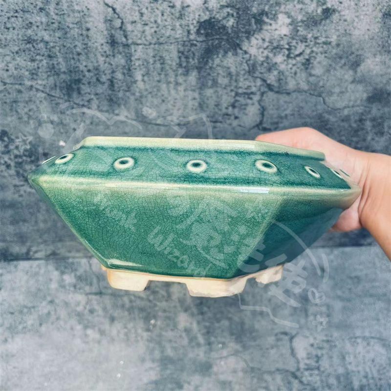 新年ギフト超人気 盆栽鉢 青磁鉢 山野草鉢 多肉植物 植木鉢 小品大品