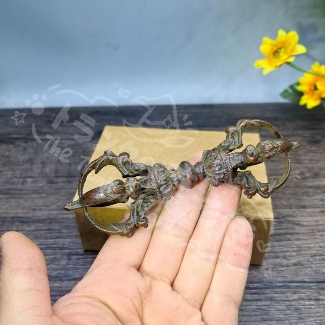 新年ギフト銅器 金剛杵 密教法器 仏具 鎮宅 辟邪 開運 風水 招財 置物