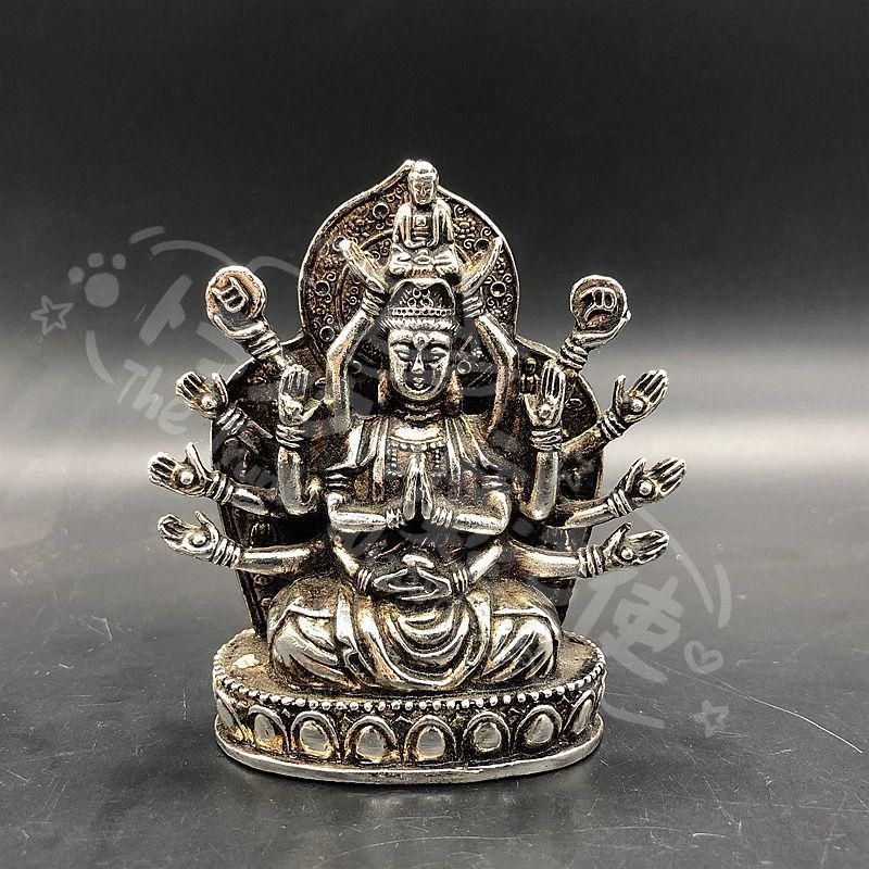 新年ギフト仏教美術 仏像 千手観音仏像 小仏像 銅製品 工芸品 置物