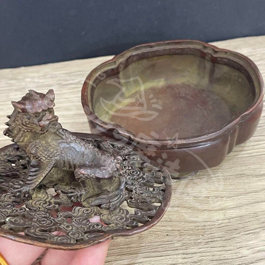 新年ギフト銅細工 香炉 瑞獣香炉 薫香炉 招財 茶道沈香香炉 香道具