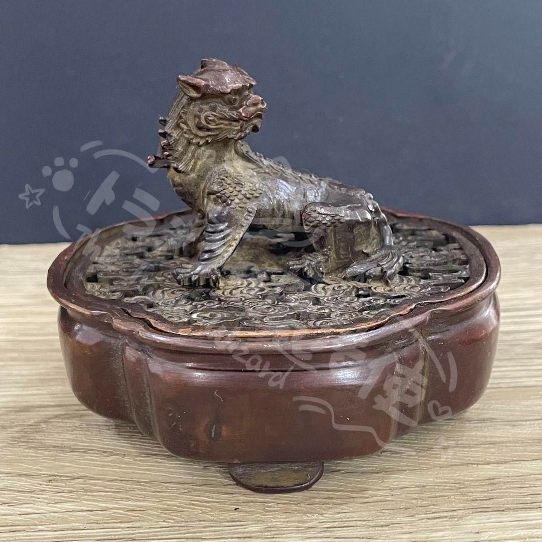 新年ギフト銅細工 香炉 瑞獣香炉 薫香炉 招財 茶道沈香香炉 香道具