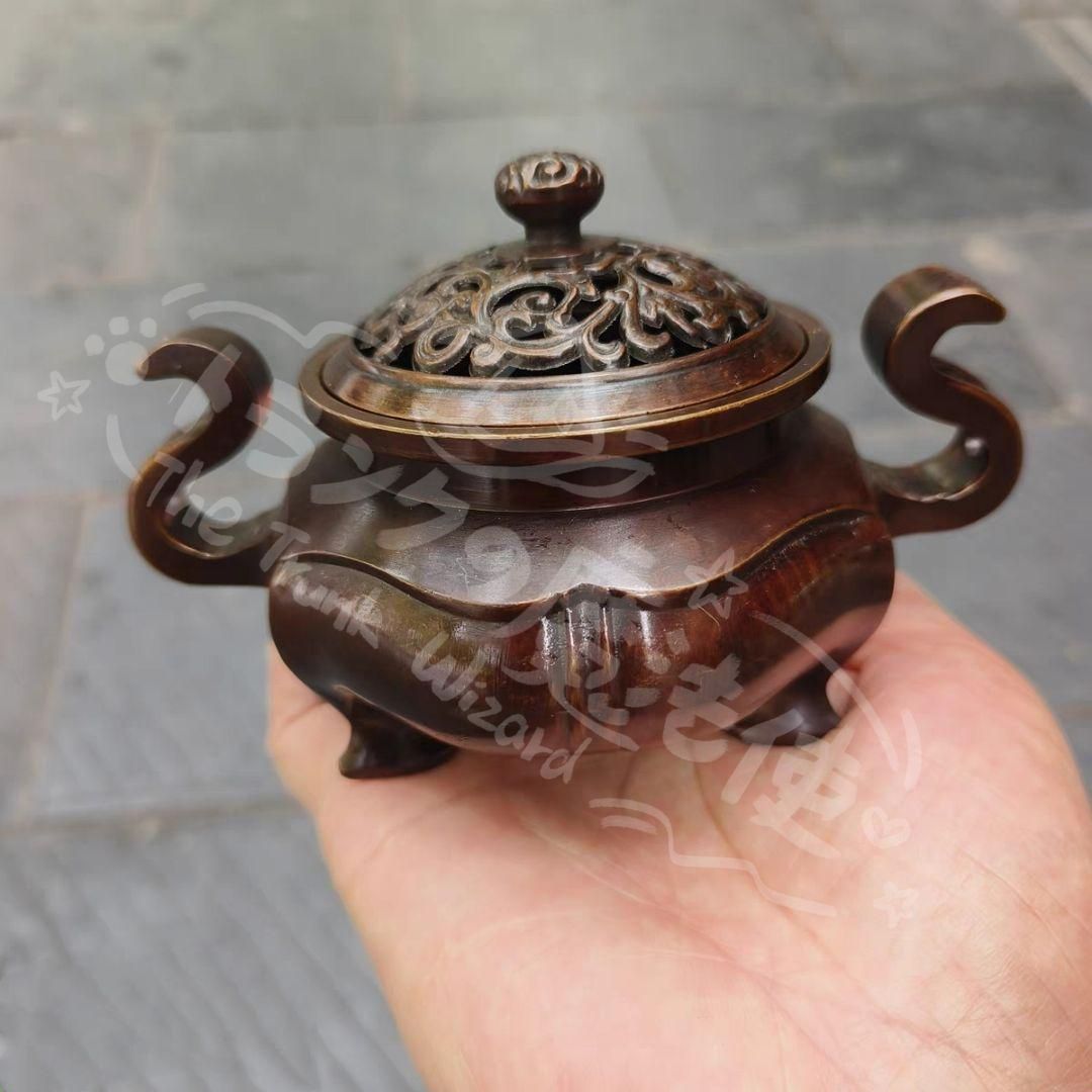 新年ギフト海棠薫香炉 香炉 香道具 装飾品 工芸品 置物