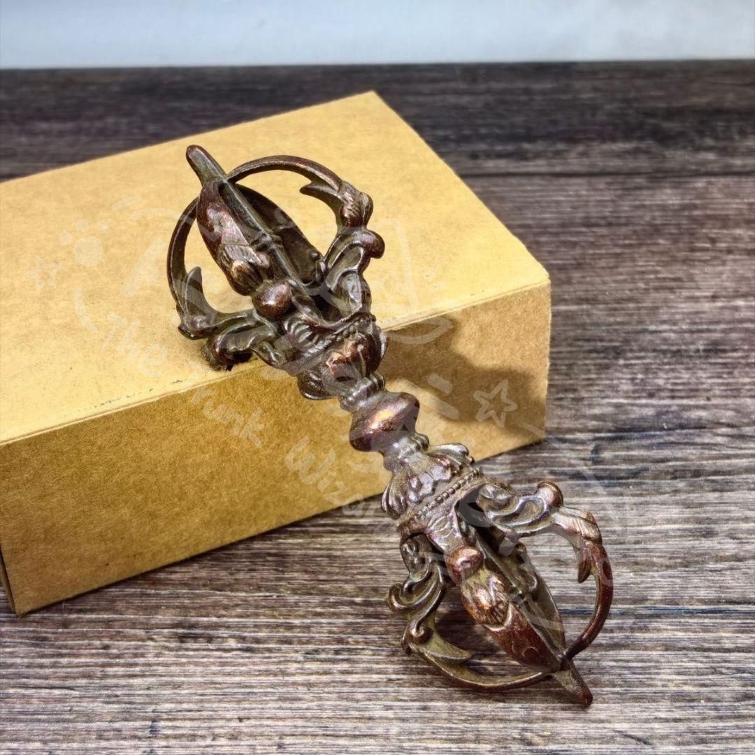 新年ギフト銅器 金剛杵 密教法器 仏具 鎮宅 辟邪 開運 風水 招財 置物