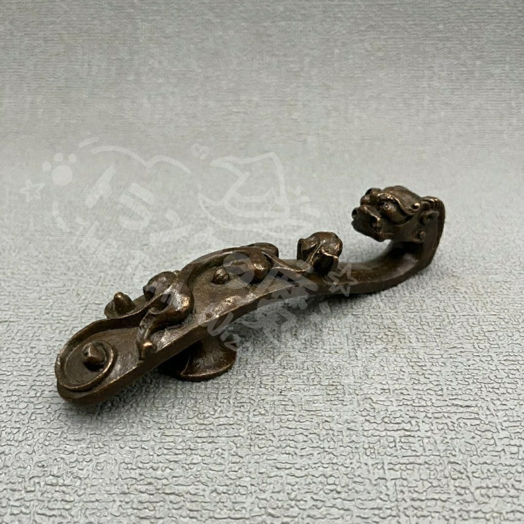 新年ギフトダックのネコ竜頭 ペン立て 書道具 文房具 現代 置物