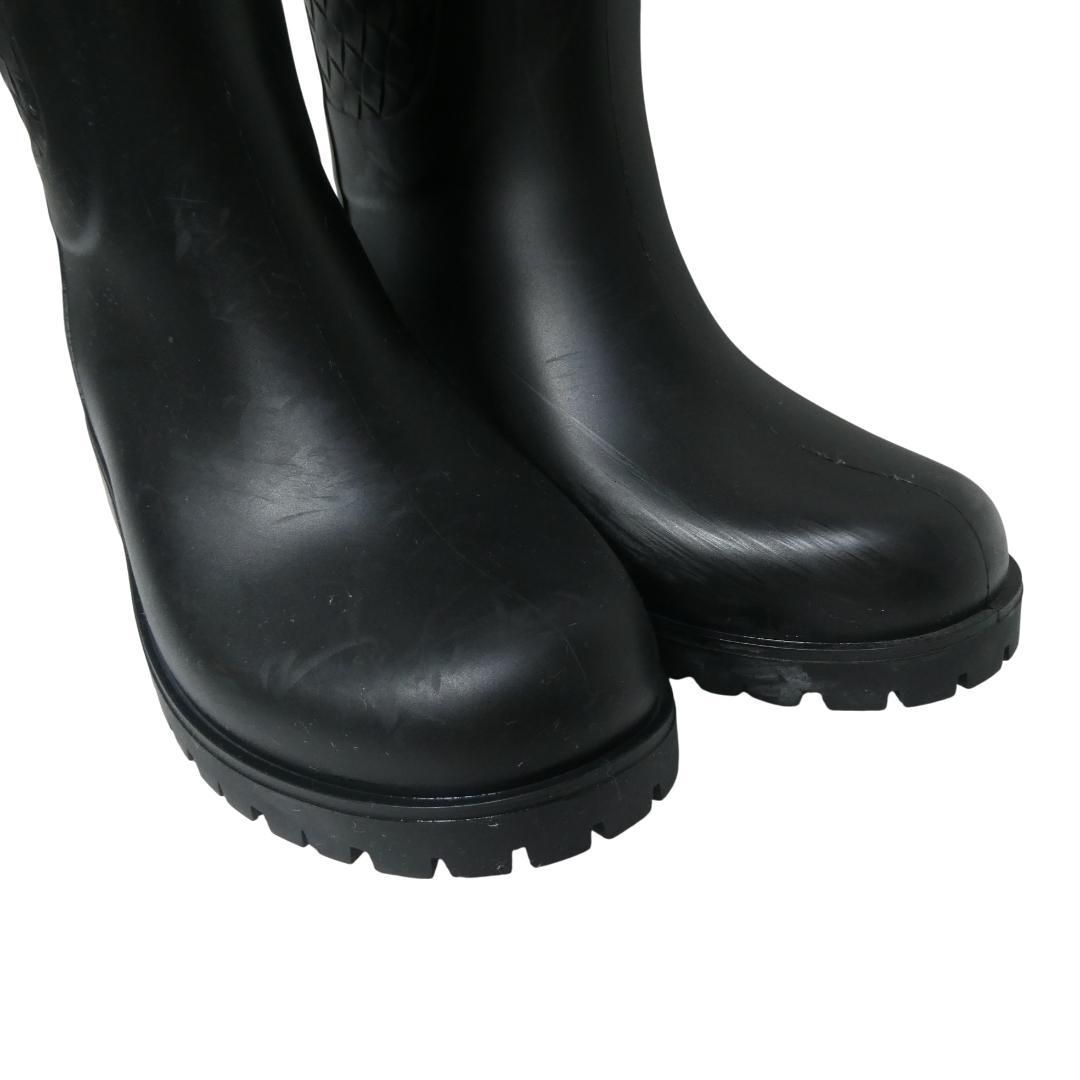 美品 BOTTEGA VENETA ボッテガヴェネタ 35 約22cm ラバー レインブーツ