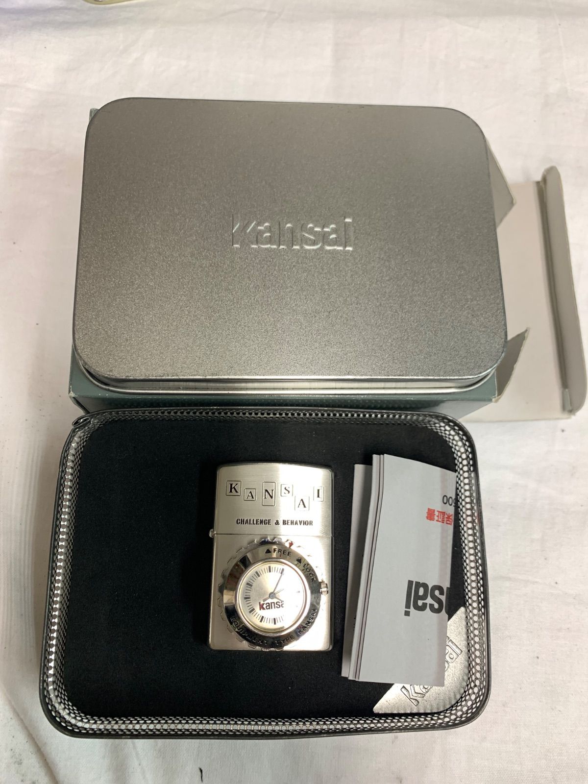 Zippo ジッポー KANSAI 山本寛斎 時計付き