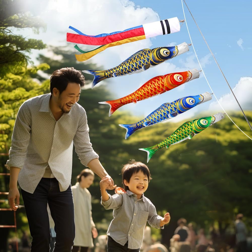 ベランダ用鯉のぼりミニ 鯉4匹