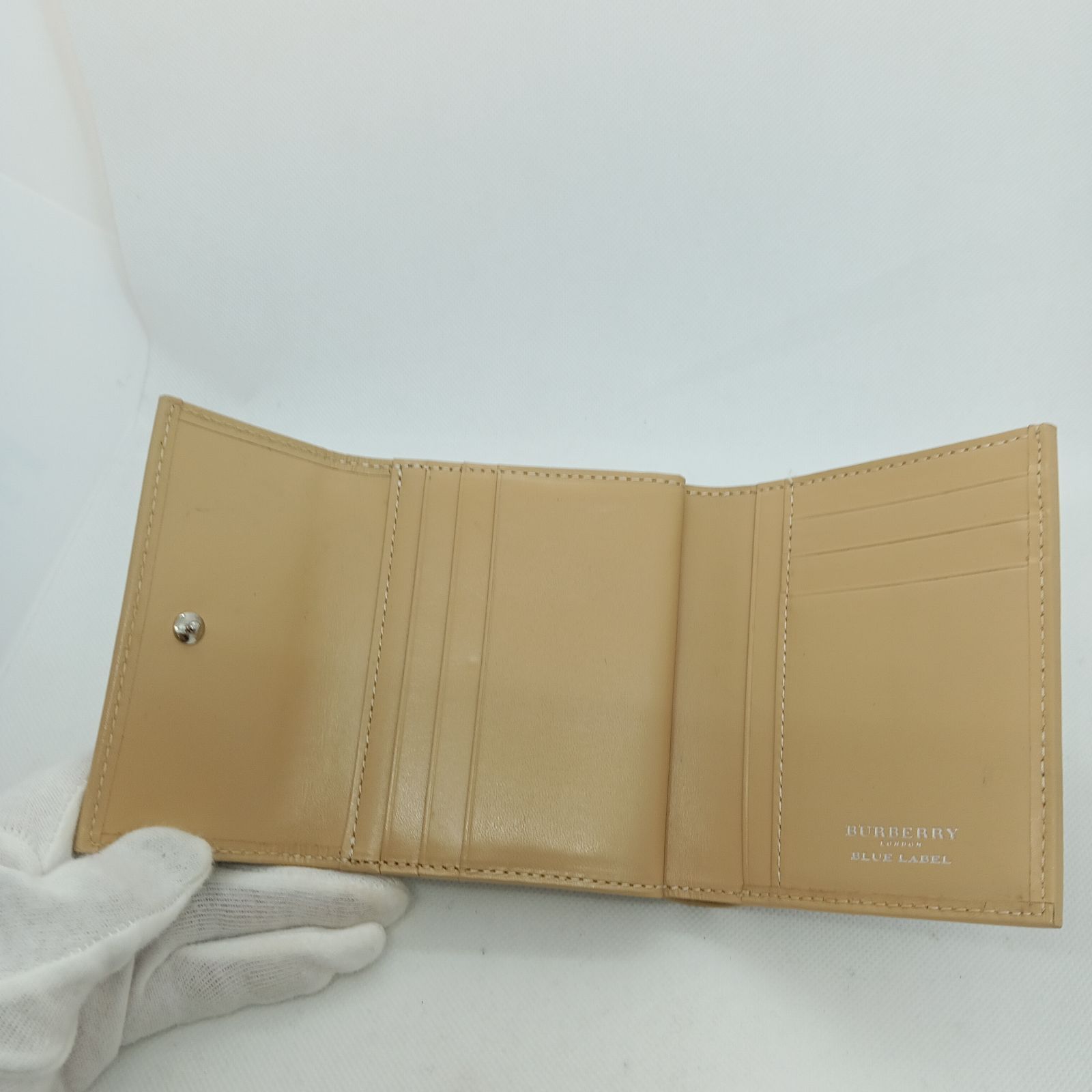 バーバリー ブルーレーベル 二つ折り財布 がま口 - メルカリ