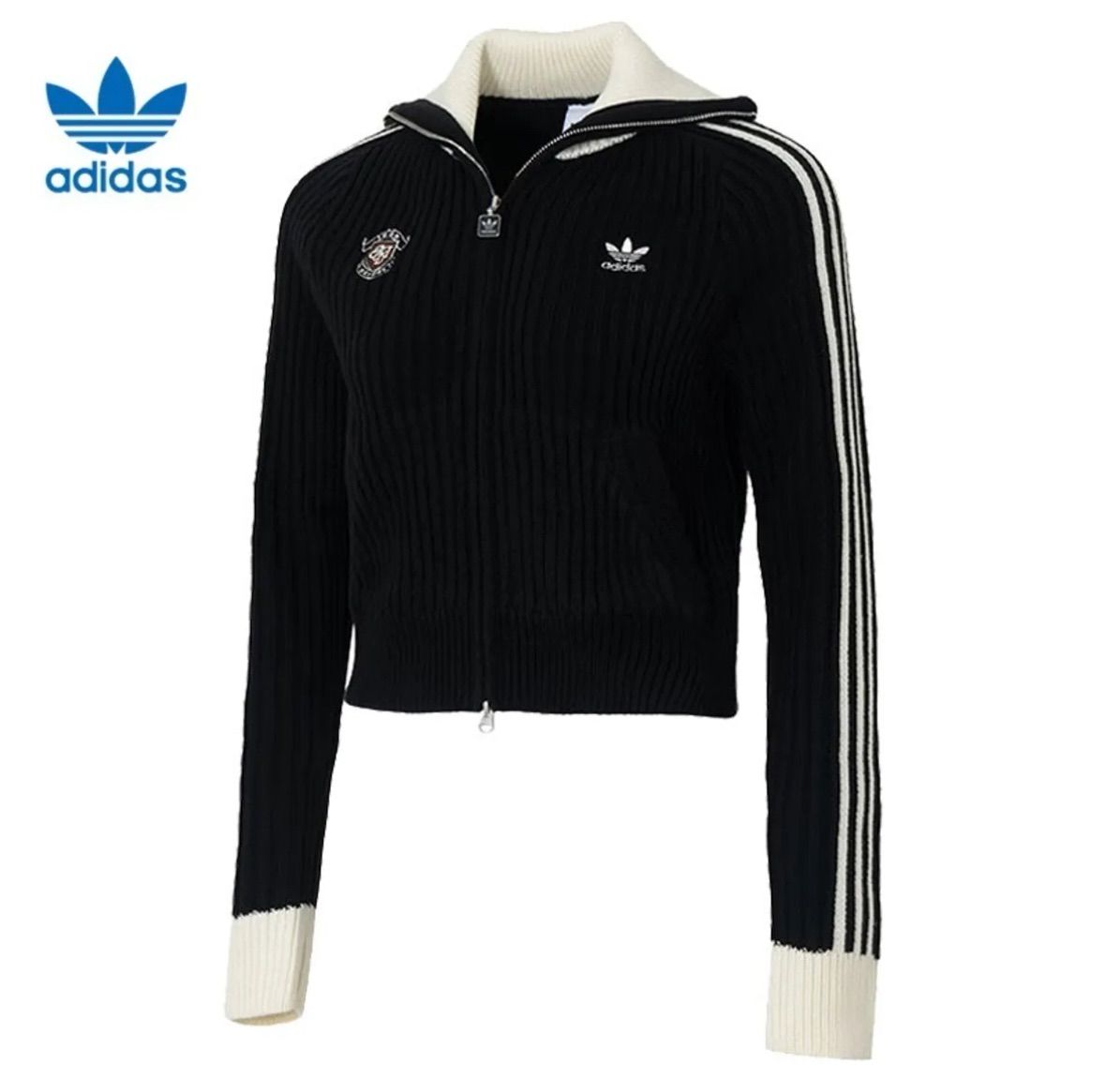 ⭐︎Adidas Originals⭐︎ジップアップ ニットジャケット - メルカリ