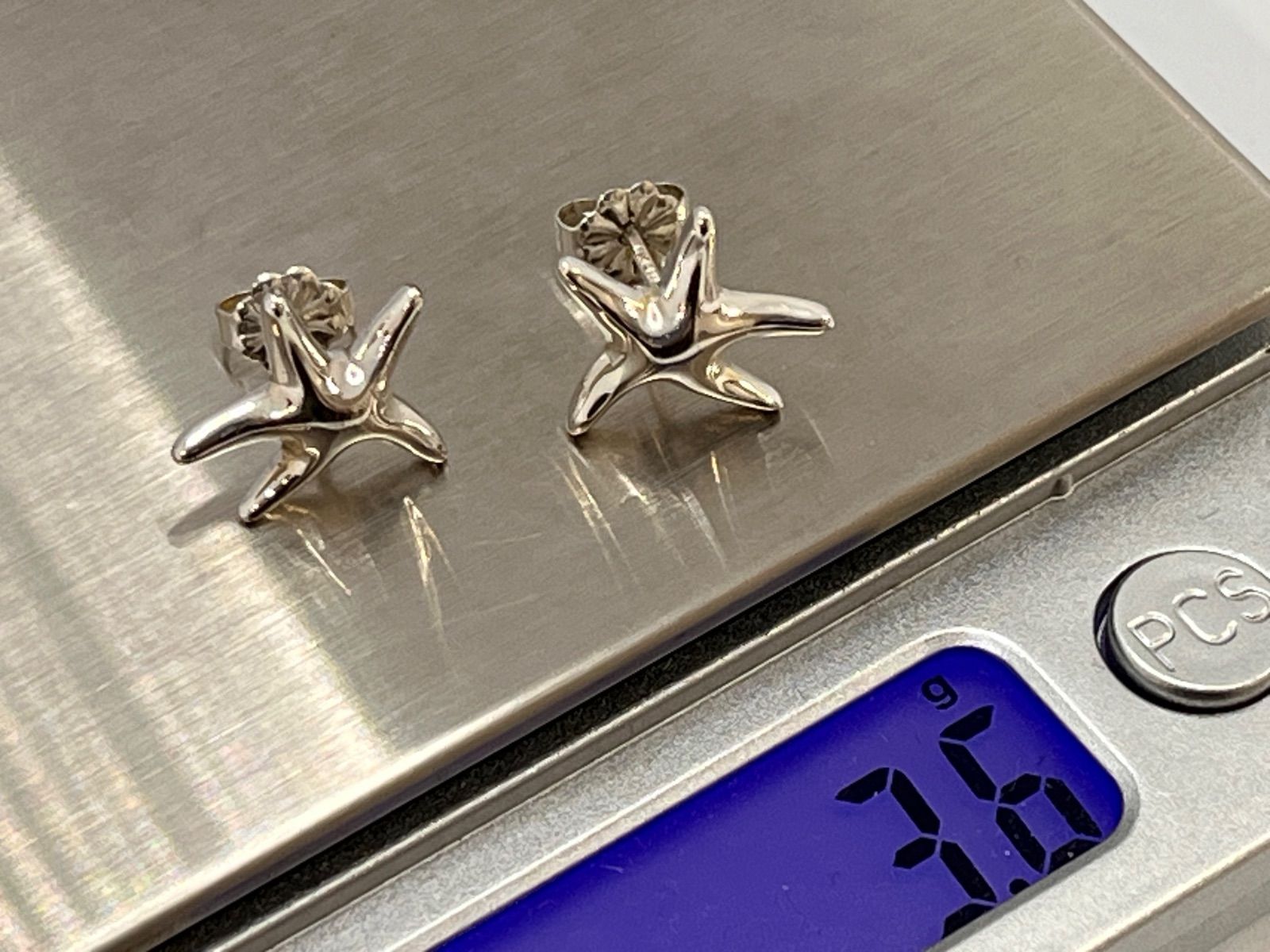 a177 美品 Tiffany&Co. ティファニー スターフィッシュ ピアス ヒトデ