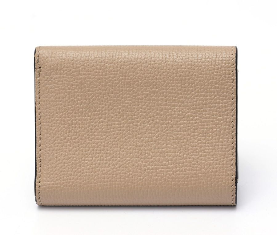 ロエベ LOEWE アナグラム トライフォールド ウォレット 三つ折り財布 ペブルグレインカーフ サンド 商品番号 S 159565