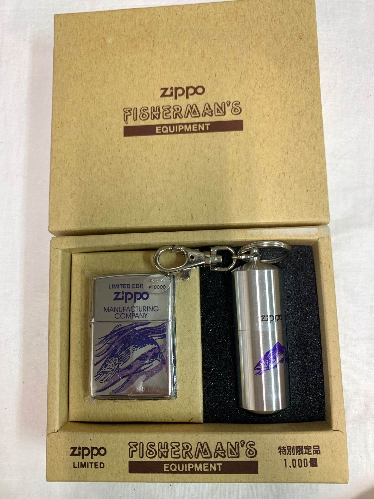 Zippo 限定版ライター 魚デザイン