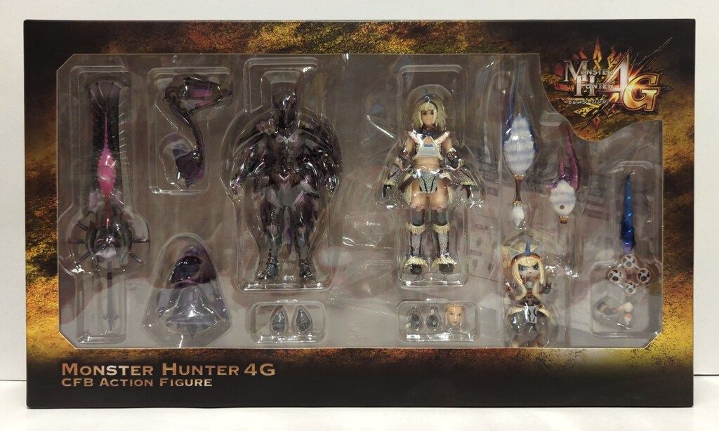 eカプコン CFBアクションフィギュア モンスターハンター4G 4体セット