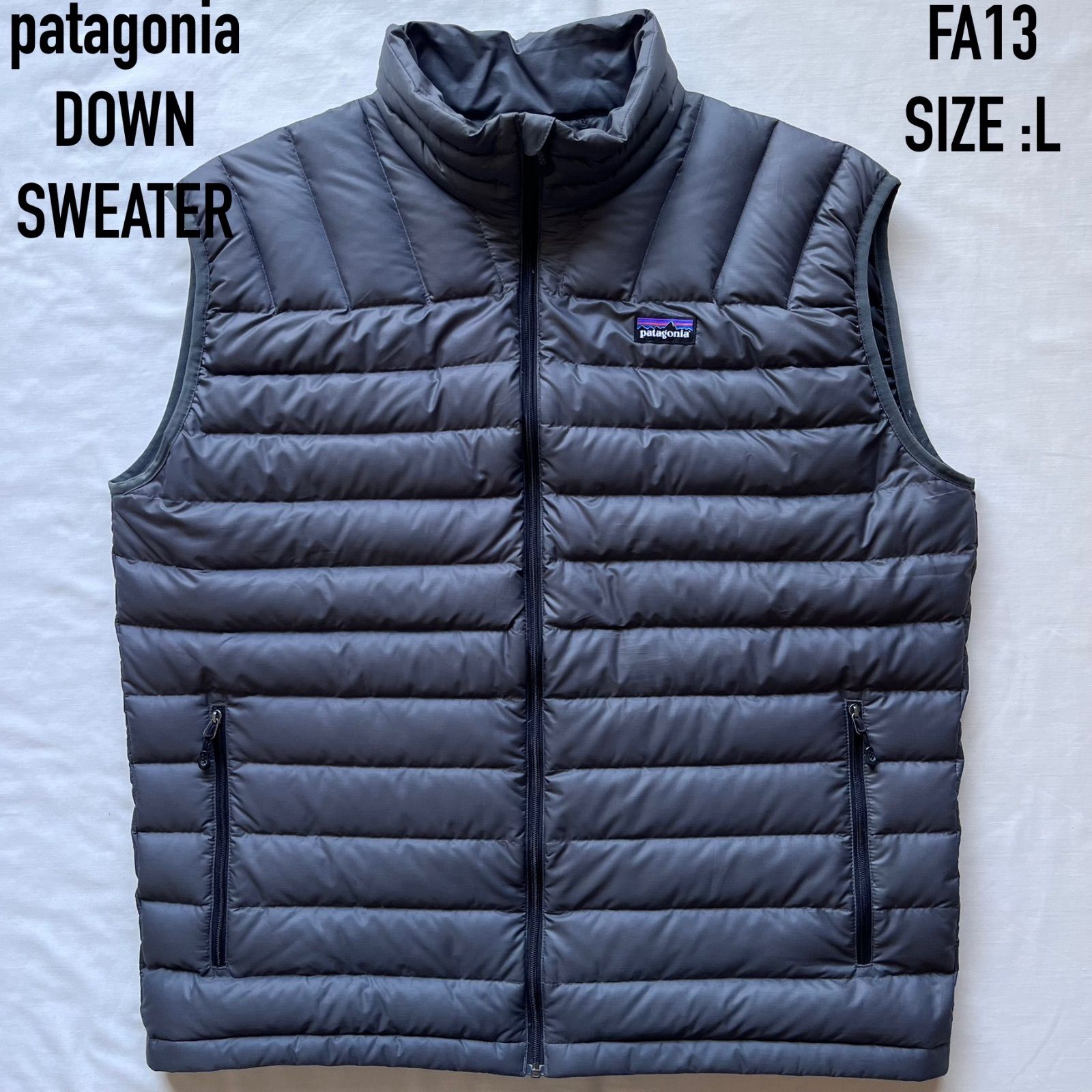 patagonia パタゴニア ダウンセーターベスト fa 13 Dグレー Lサイズ