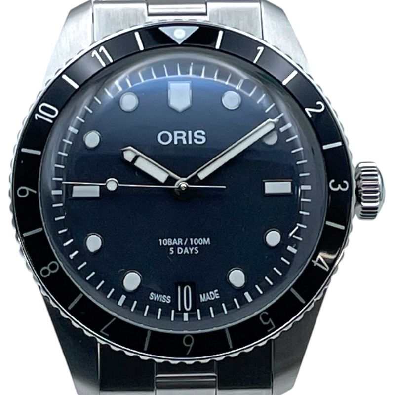 オリス ORIS ダイバーズ65 01.400.7772.4054 ブラック SS 自動巻き メンズ 腕時計