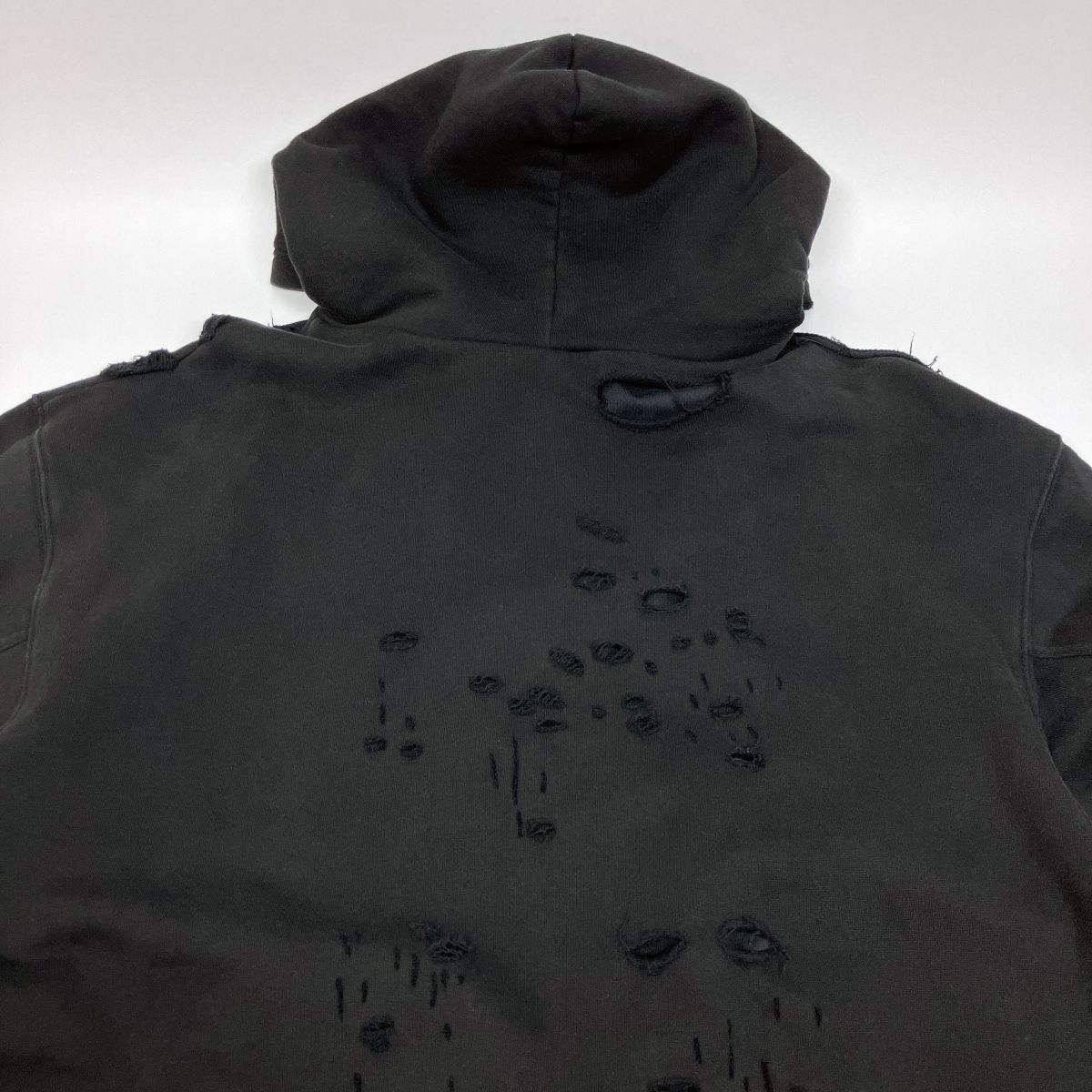 BALENCIAGA バレンシアガ プルオーバー パーカー ダメージ加工