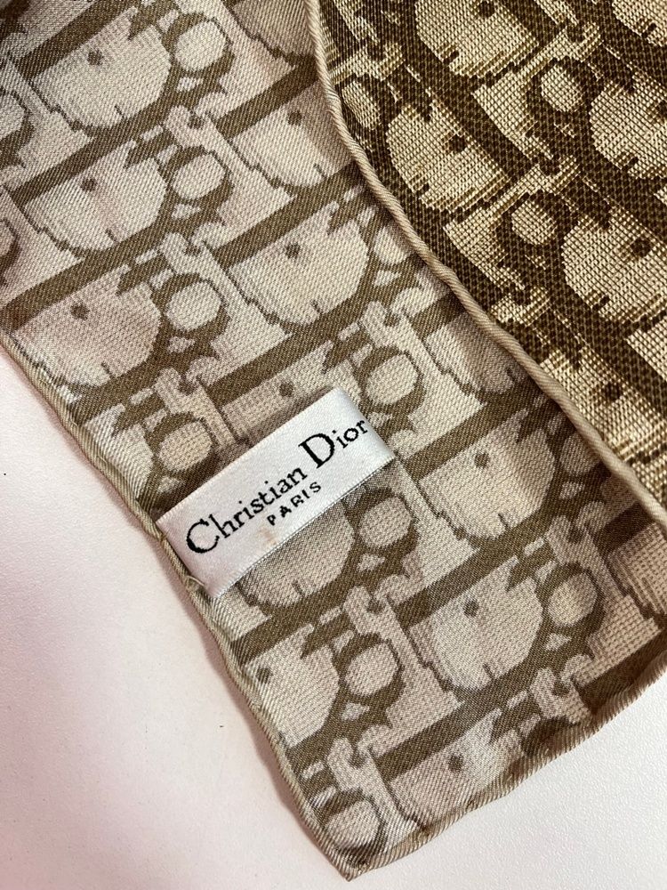 クリスチャンディオール Christian Dior トロッター柄 総柄 大判シルク
